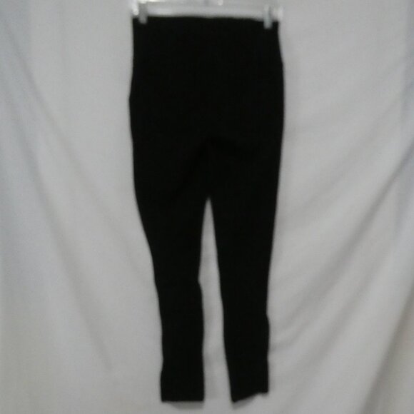 THYME | small | Black Maternity Leggings With Quilted Leg Bottoms - Picture 2 of 16